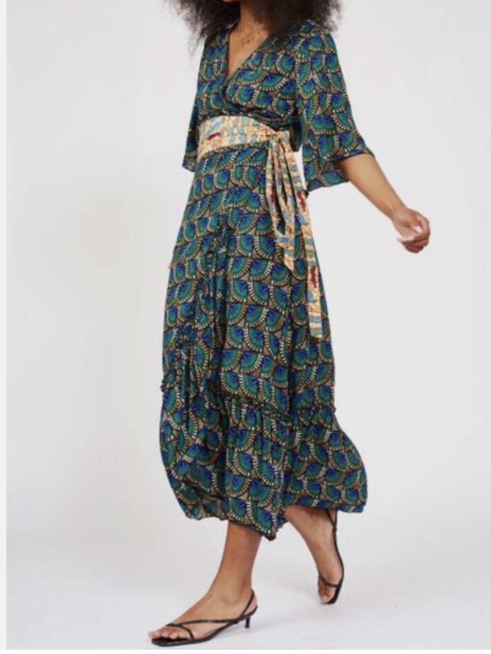 Silk & Salt Wrap Dress
